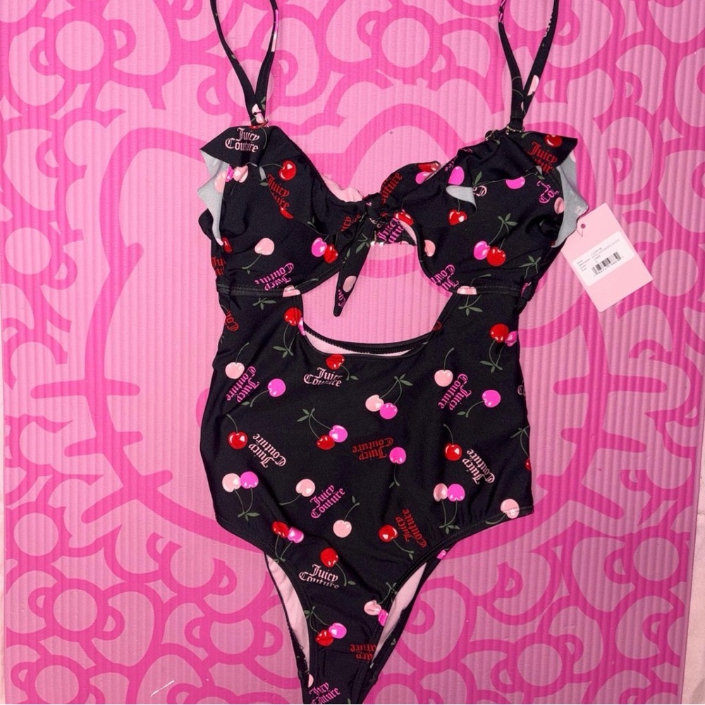 NWT Juicy Couture Cherry One Piece Swimsuit